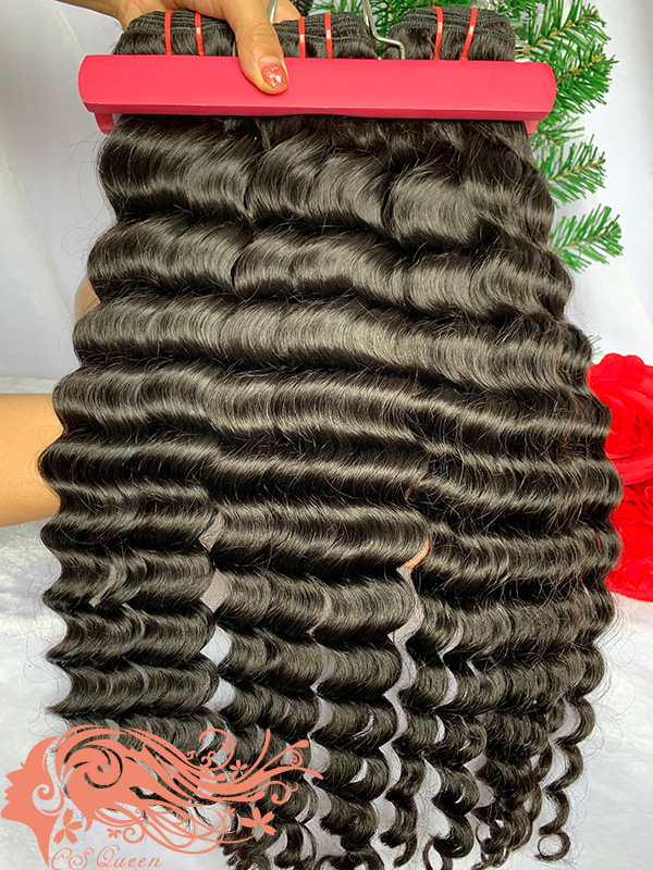 Csqueen Mink hair Loose Curly 3 Bundles 100% Human Hair Virgin Hair - Click Image to Close